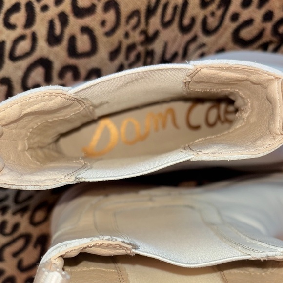 Sam Edelman Ivory and Grey Ankle Lilia Chelsea Boots Size 6 - Picture 3 of 5